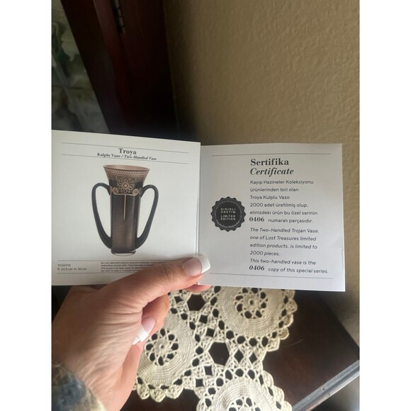 Pasabahce Magazalari Troy Two Handed Glass Vase - Picture 12 of 12